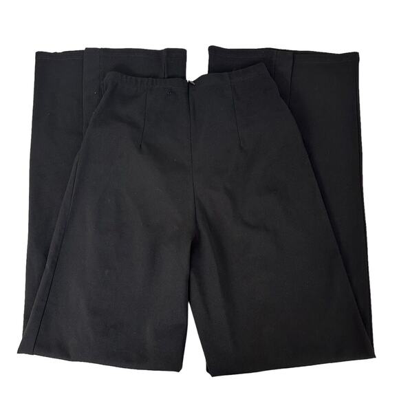 Flare Pants Sz XS Black Split Leg Button Detail High Rise Festival Whimsygoth - Picture 12 of 16